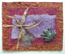 Photo of "Orchard" art quilt by Dottie Gantt