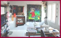 View inside Dottie Gantt's studio