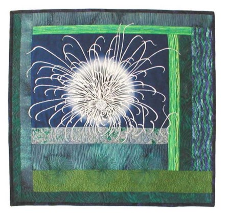 "Anemone" copyright 2001 - Art Quilt by Dottie Gantt