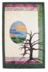 Photo of "Appalachian Sunset" art quilt by Dottie Gantt