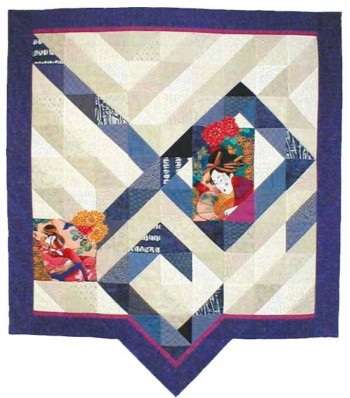 "The Blue Table" copyright 1998 - Art Quilt by Dottie Gantt