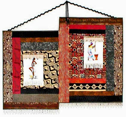 "Bukran Women" copyright 2000 - Art Quilt by Dottie Gantt