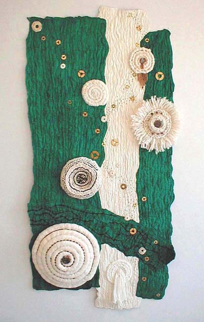 "Circles Within and Circles Without" copyright 2001 - Art Quilt by Dottie Gantt
