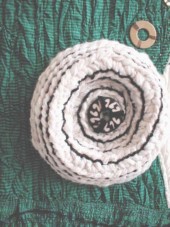 Detail view of "Circles Within and Circles Withour" copyright 2001 - Art Quilt by Dottie Gantt