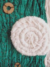 Detail view of "Circles Within and Circles Withour" copyright 2001 - Art Quilt by Dottie Gantt