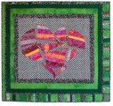 Photo of "Crazy Love" art quilt by Dottie Gantt