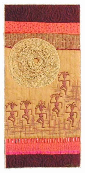 "Dancing At Noon" copyright 2001 - Art Quilt by Dottie Gantt