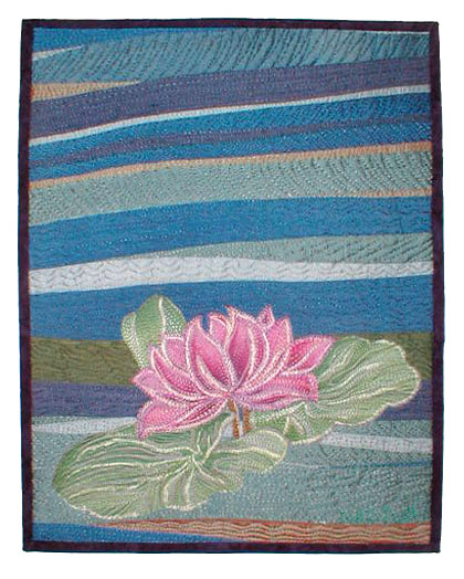 "Keiko's Pond" copyright 2005 - Art Quilt by Dottie Gantt