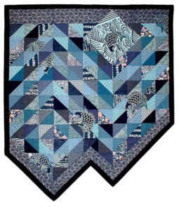 Before View of "Koi Being Coy - Again" copyright 2001 -  Art Quilt by Dottie Gantt