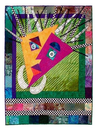 "Myself and I" copyright 1999 - Art Quilt by Dottie Gantt