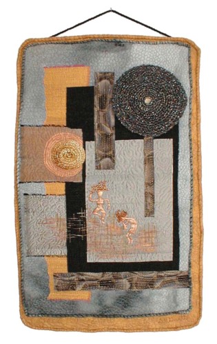 "New Moon Dance" copyright 2003 - Art Quilt by Dottie Gantt