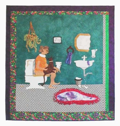 "The Porcelain Goddess" copyright 2001 - Art Quilt by Dottie Gantt