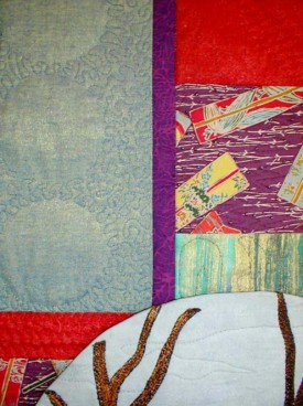 Detail View of "Promises To Keep" copyright 2001 - Art Quilt by Dottie Gantt