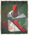 Photo of "Villon Interpretation" art quilt by Dottie Gantt