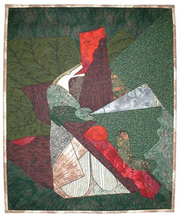 "Villon Interpretation" copyright 1999 - Art Quilt by Dottie Gantt